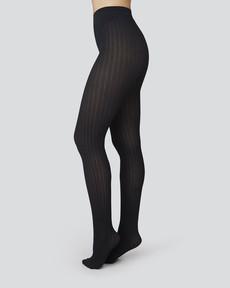 Alma Rib Tights via Swedish Stockings