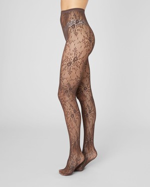 Rosa Lace Tights from Swedish Stockings