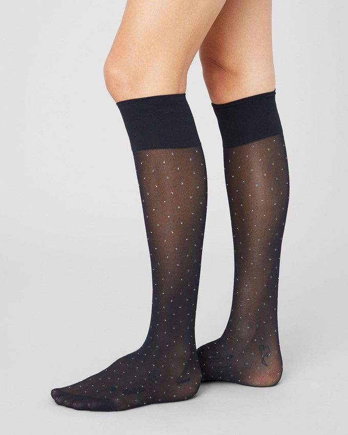 Eira Petite Dots Knee-Highs from Swedish Stockings