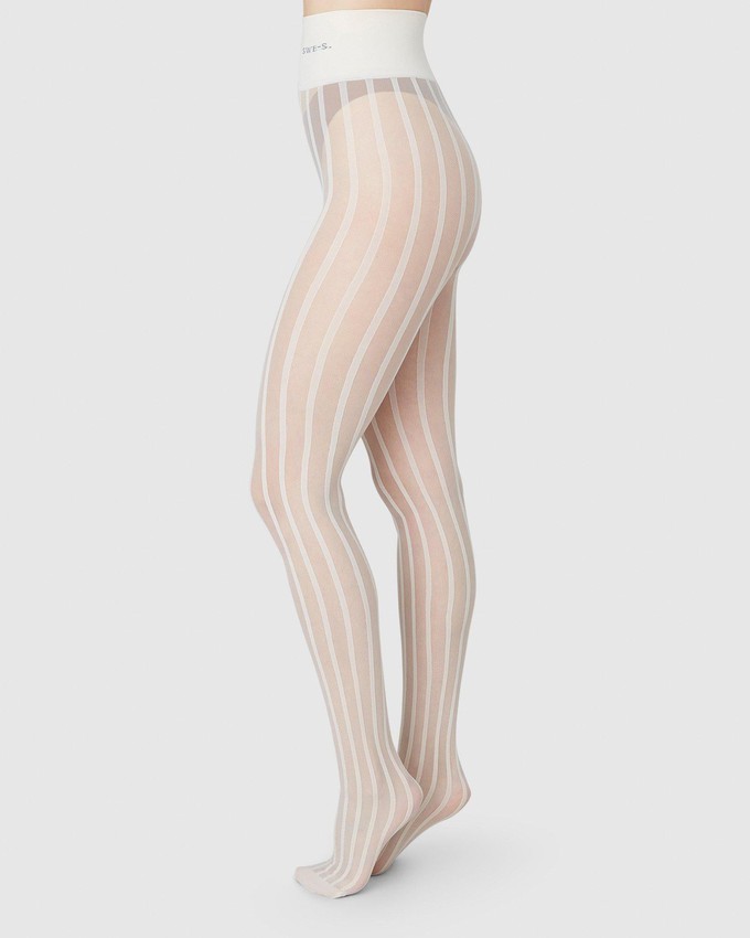 Siri Stripe Tights from Swedish Stockings