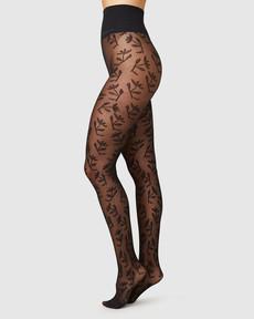 Flora Flower Tights via Swedish Stockings