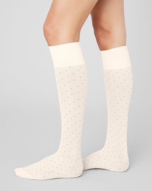 Eira Petite Dots Knee-Highs from Swedish Stockings