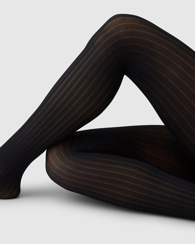 Natalie Stripe Tights from Swedish Stockings