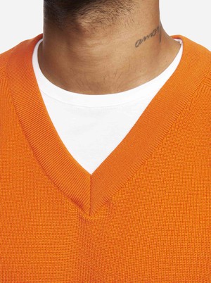 The V-Neck Sweater – Orange from TEYM