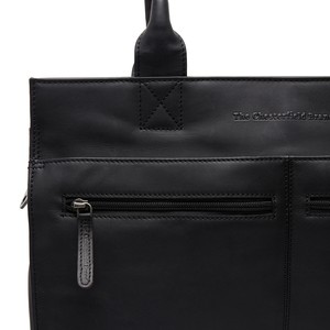 Leather Shopper/Diaper bag Black Elody - The Chesterfield Brand from The Chesterfield Brand