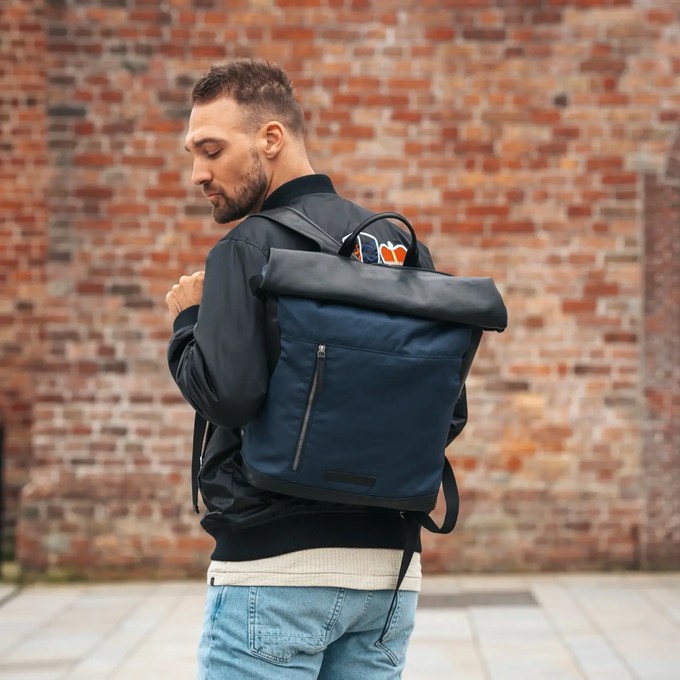 Leather Backpack Navy Bornholm - The Chesterfield Brand from The Chesterfield Brand