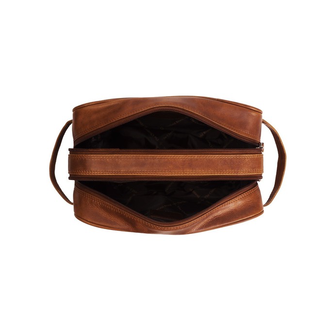 Leather Toiletry Bag Cognac Stacey - The Chesterfield Brand from The Chesterfield Brand