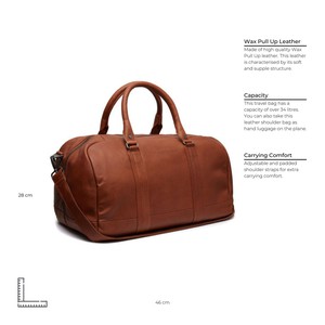 Leather Weekender Cognac Perth - The Chesterfield Brand from The Chesterfield Brand