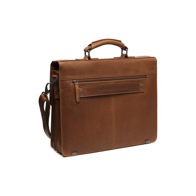 Leather Briefcase Cognac Springfield - The Chesterfield Brand from The Chesterfield Brand