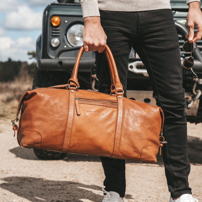 Leather Weekend Bag Cognac Lorenzo - The Chesterfield Brand from The Chesterfield Brand