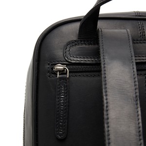 Project Cece | Leather Backpack Black Calabria - The Chesterfield