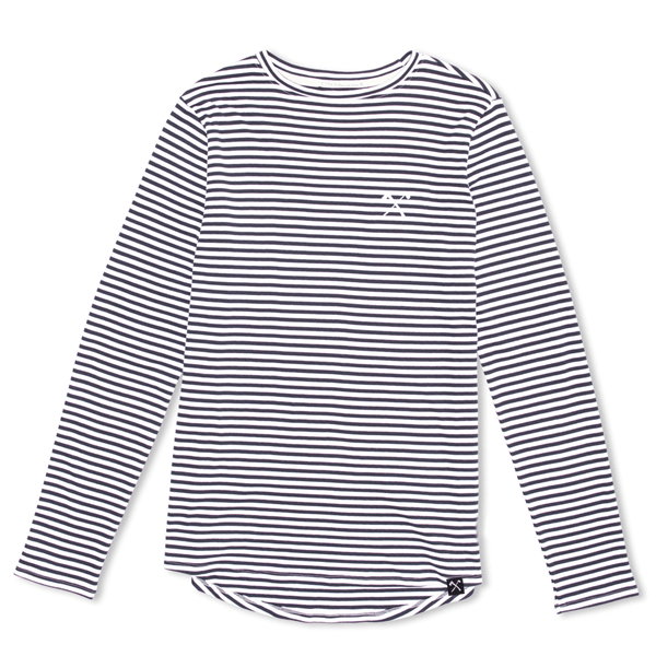 Long sleeve T-shirt - organic cotton - striped - Red/White and Blue/White from The Driftwood Tales