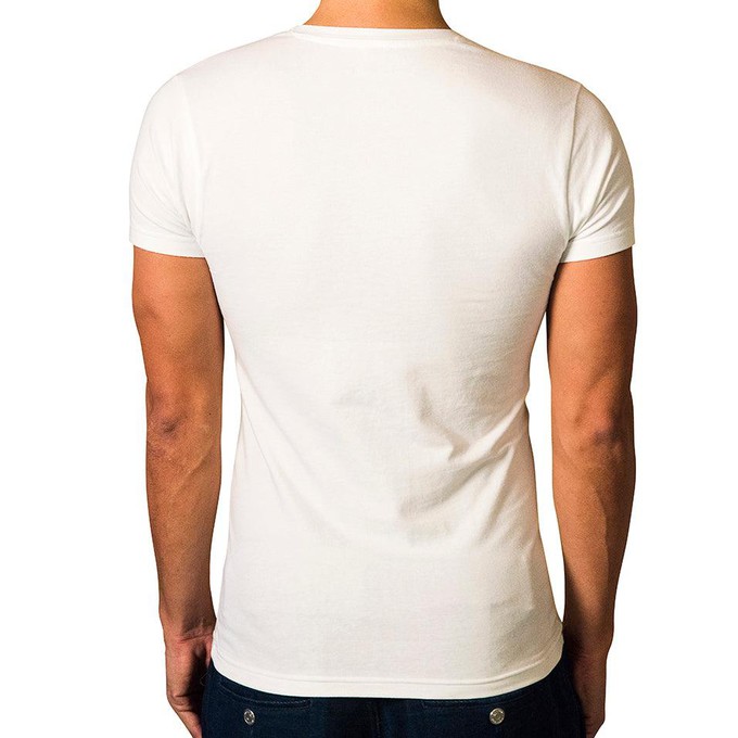 2 x T-shirt Basic - Organic cotton - white - V-neck from The Driftwood Tales