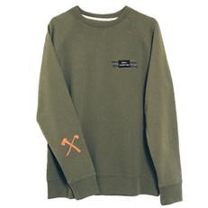 Sweatshirt - organic cotton - velcro - army green via The Driftwood Tales