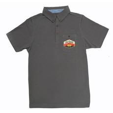 Polo shirt Basic - Anthracite gray - with DRIFTWOOD badge via The Driftwood Tales