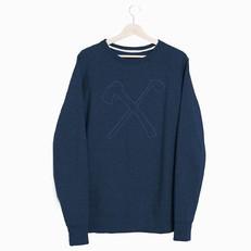 Sweatshirt - organic cotton - Club&Axe - Navy blue via The Driftwood Tales