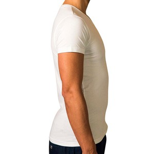 2 x T-shirt Basic - Organic cotton - white - V-neck from The Driftwood Tales