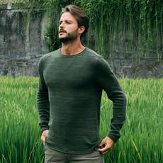 Sweater - knitted with organic cotton - Army green via The Driftwood Tales