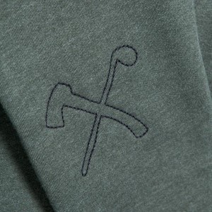 Sweatshirt - unisex - organic cotton - club&axe - army green from The Driftwood Tales