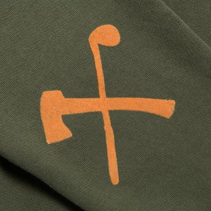 Sweatshirt - organic cotton - velcro - army green from The Driftwood Tales