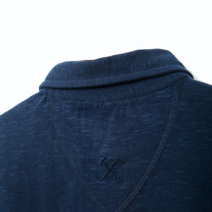 Shirt - Organic cotton - navy blue - hidden button down from The Driftwood Tales