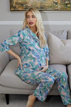 Palm Print Cotton Pyjamas via Tilbea London