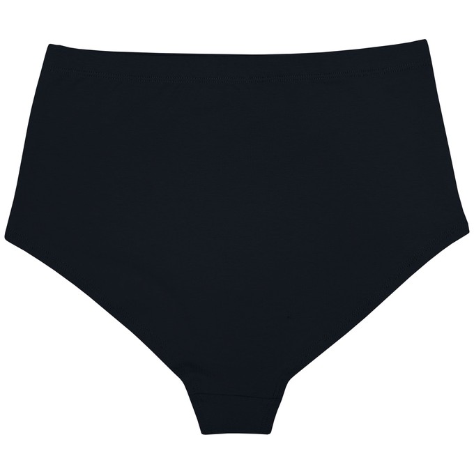 Black Supima Cotton Hi-Waist Panty from TIZZ & TONIC