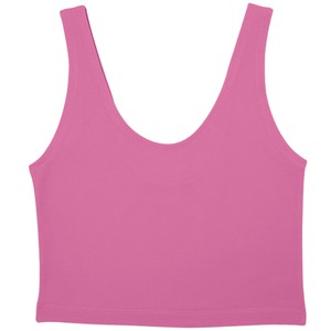 Bubblegum Pink Cropped Tank Top from TIZZ & TONIC