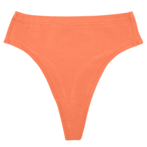 Apricot Supima Cotton Hi-Hip Tanga Panty from TIZZ & TONIC