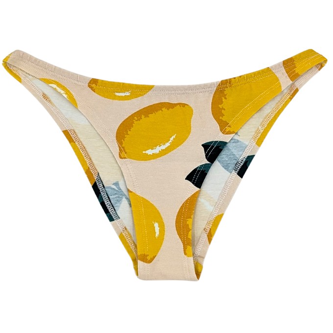 Lemon Organic Cotton Brazilian Panty from TIZZ & TONIC