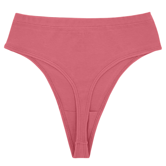 Desert Rose Supima Cotton Hi-Hip Tanga Panty from TIZZ & TONIC