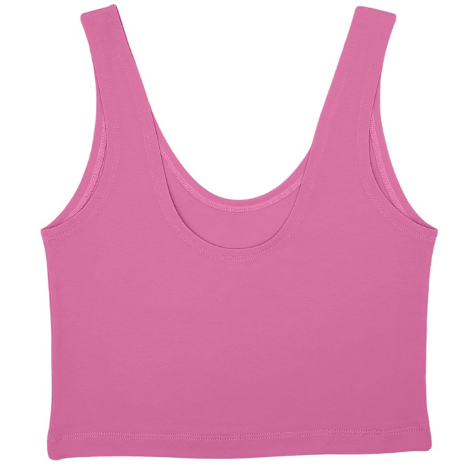 Bubblegum Pink Cropped Tank Top from TIZZ & TONIC