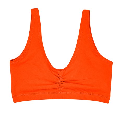 Orange Crush Everyday Soft Bra (Ruched) from TIZZ & TONIC