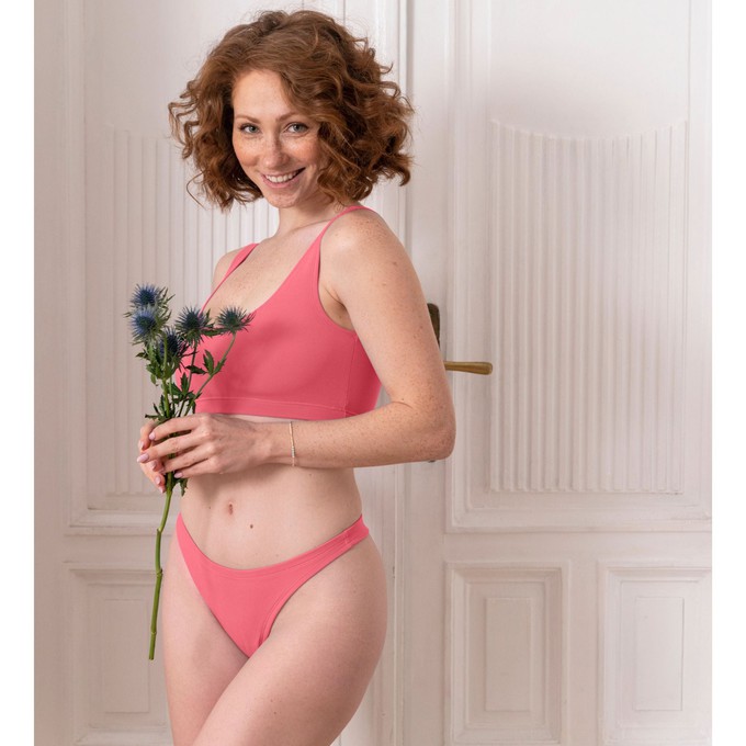 Desert Rose Supima Cotton Tanga Panty from TIZZ & TONIC