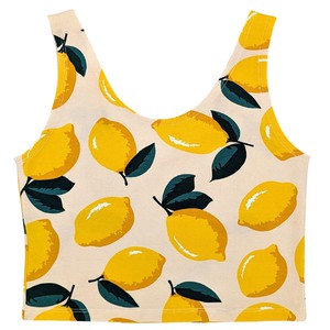 Lemon Organic Cotton Cropped Tank Top from TIZZ & TONIC