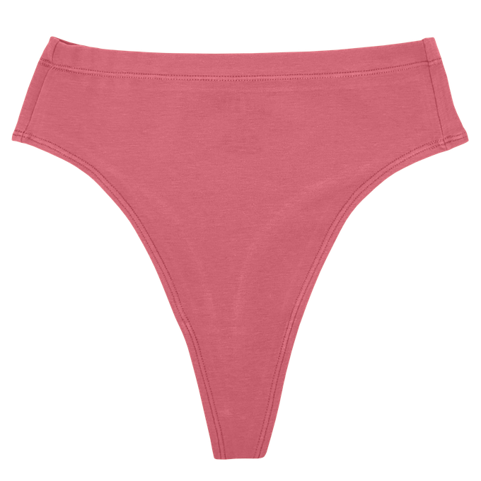 Desert Rose Supima Cotton Hi-Hip Tanga Panty from TIZZ & TONIC