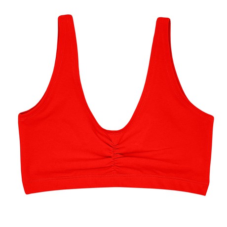 Chili Pepper Organic Cotton Soft Bra (Ruched) from TIZZ & TONIC