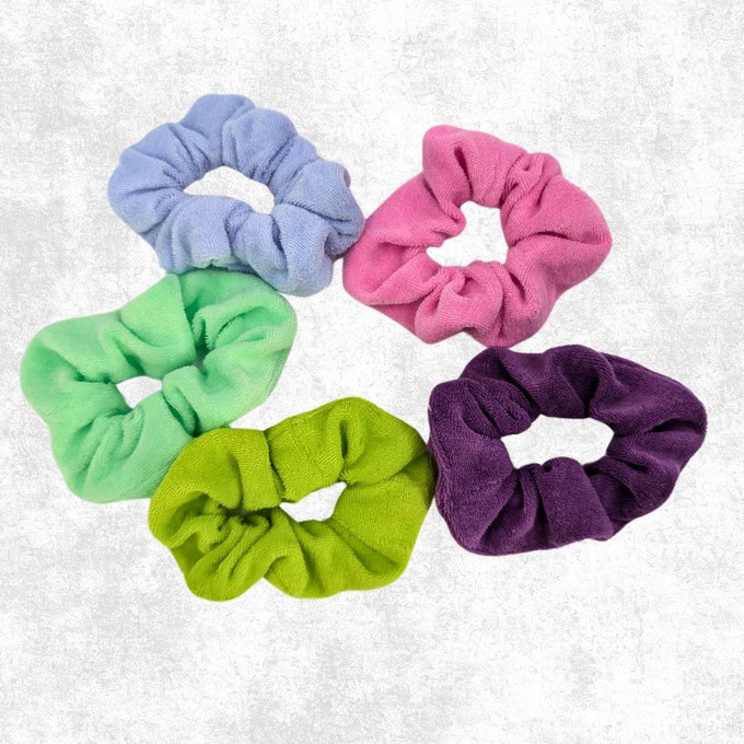 Velour Scrunchie 5-Peice Gift Box from TIZZ & TONIC