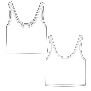 Santorini Cropped Tank Top from TIZZ & TONIC