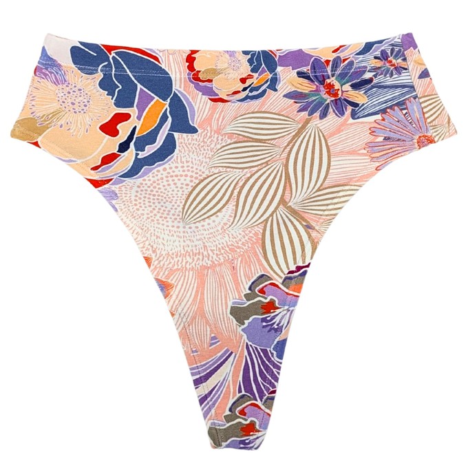 Aura Supima Cotton Hi-Hip Tanga Panty from TIZZ & TONIC