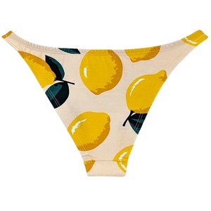 Lemon Organic Cotton Brazilian Panty from TIZZ & TONIC