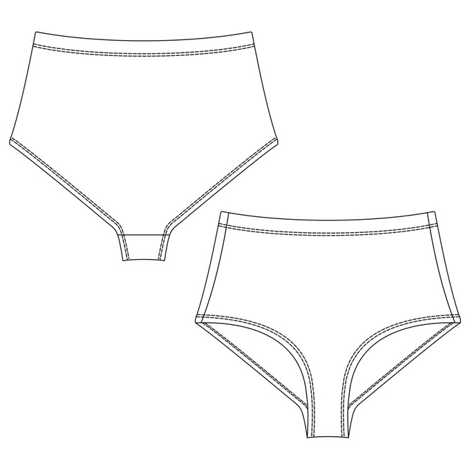 Santorini Hi-Waist Panty from TIZZ & TONIC