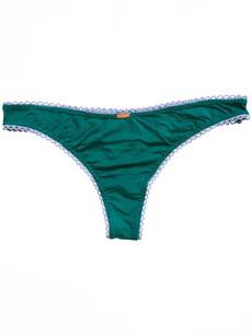 Teal Bamboo 90's Thong via Troo