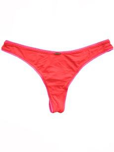 Orange Bamboo 90's Thong via Troo