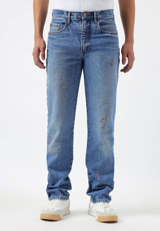 UnWaste Pledge | Bootcut-Jeans mit mittelhohem Bund in dunklem Indigoblau from Un Denim