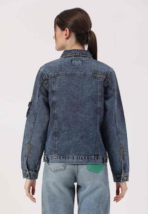 UnCrave Pledge | Dunkel-Indigoblaue Trucker-Jacke in normaler Größe from Un Denim