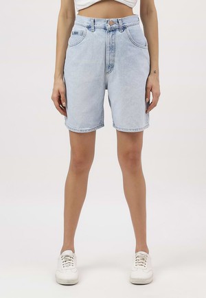 UnExcess Pledge | Bermudashorts mit hohem Bund in Hellindigoblau from Un Denim