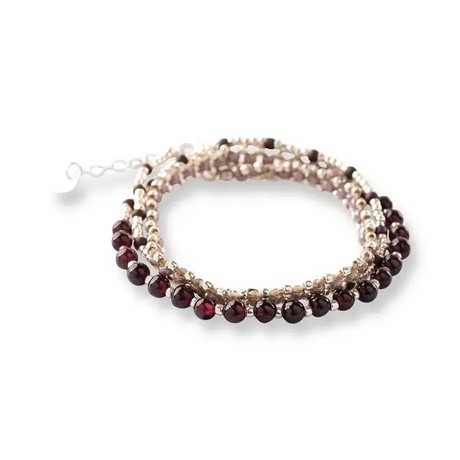 A Beautiful Story Advanced Garnet Bracelet Silver from UP TO DO GOOD