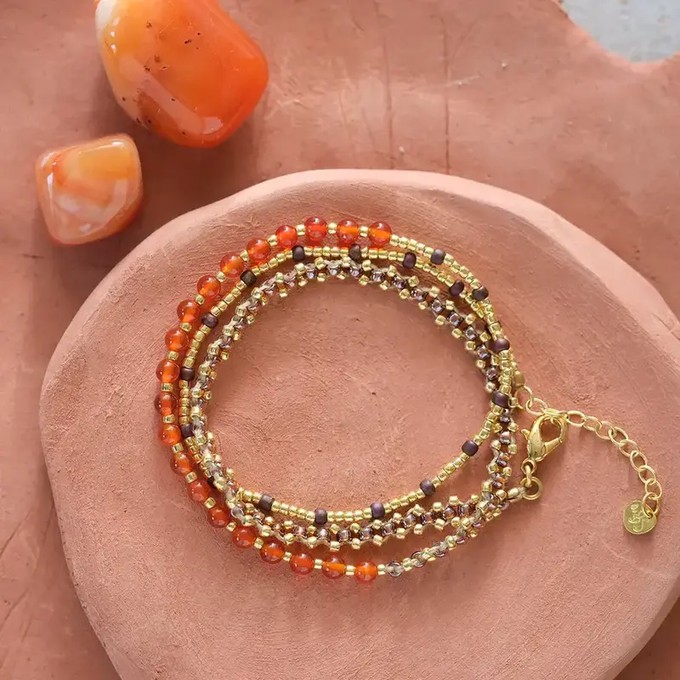 A Beautiful Story Advanced Carnelian Bracelet Gold from UP TO DO GOOD