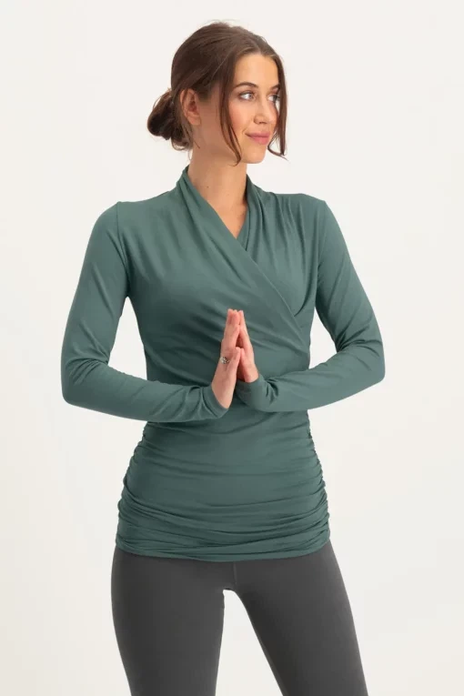 Good Karma Long Sleeve Yoga Tunic – Forest from Urban Goddess